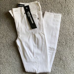 EXPRESS high rise ankle leggings